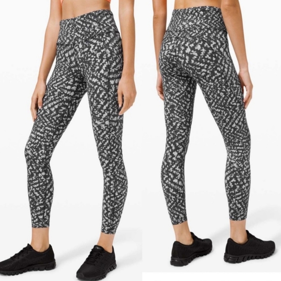 lululemon athletica Pants - LULULEMON Fast and Free Tight II 25" Pace Lace Graphite Grey